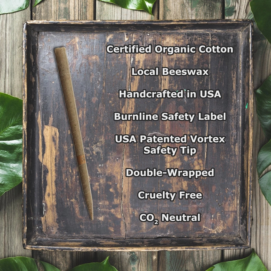 Ear Candle, set of 2. Made of Beeswax