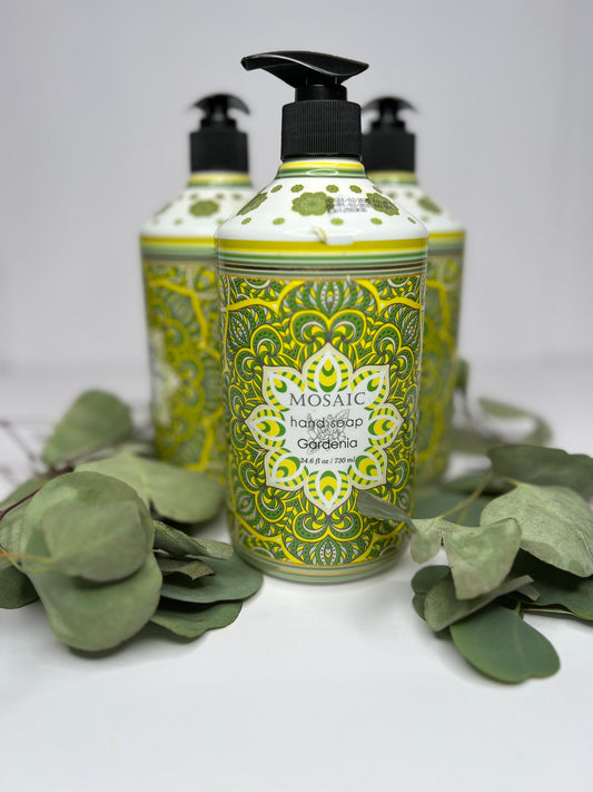 Gardenia Hand Soap, Liquid Soap with Pump, 24.6 ounces