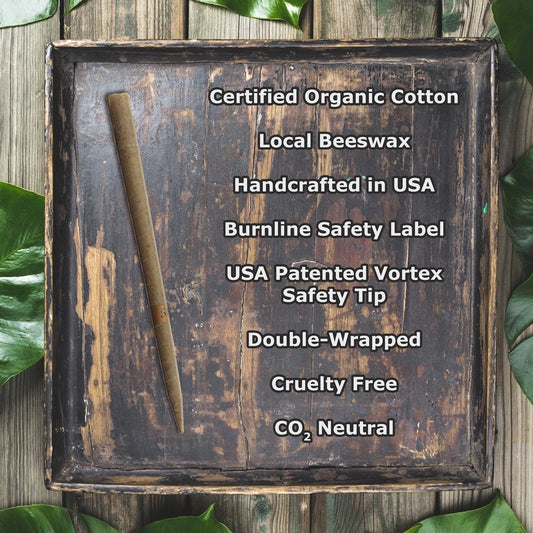 Ear Candle, set of 2. Made of Beeswax