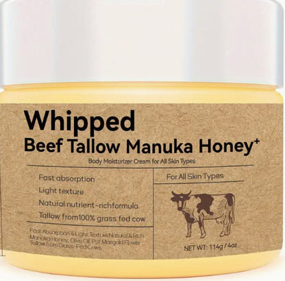 Whipped Beef Tallow with Manuka Honey Face Creme